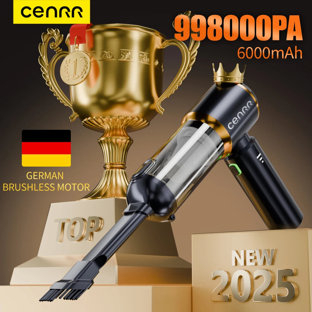 CENRR NEW Car Vacuum Cleaner  Powerful Mini 998000PA Portable Vacuum Cleaner for Home Appliance Handheld Blower Car Cleaner