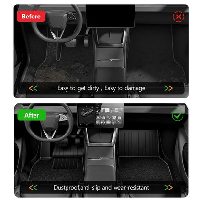 NovaAcc for Tesla Model Y Juniper 2025 2026 Model 3 Highland Floor Mats Trunk Mats Cargo Liners TPE All Weather Water Proof