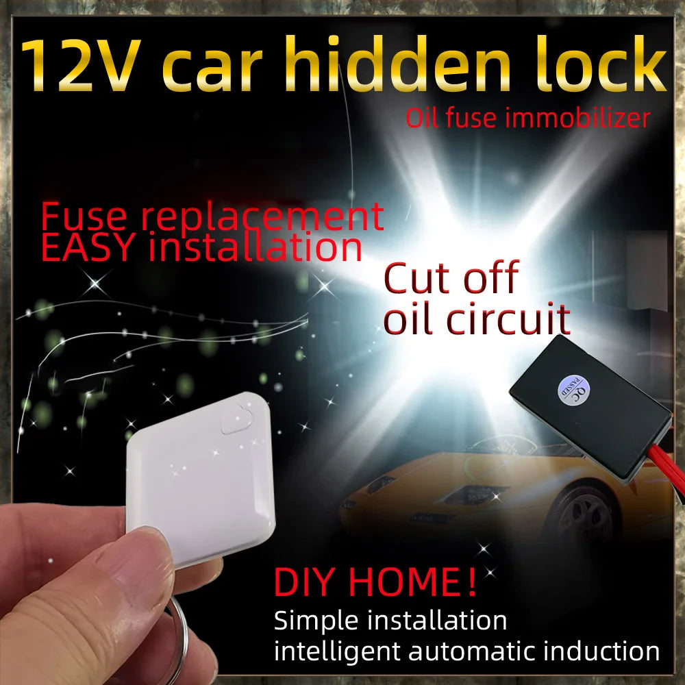 M506 Car Wireless Immobilizer System Car Engine Lock Auto Anti-theft Device Smart Circuit Cut Off Alarm Automotive Immobilizer