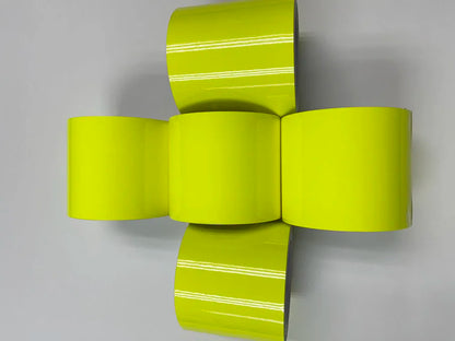 10cm*1/2/3/4/5/6/8M Premium Glossy fluorescent yellow Vinyl Wrap Film Sheet Air Release Self-adhesive Sticker Decal