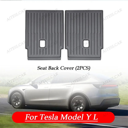 For Tesla New Model Y L Launch Premium / Performance 2026+ TPE Floor Mats Luggage Mat Wear-resistant Foot Pads ModelY Trunk Mats
