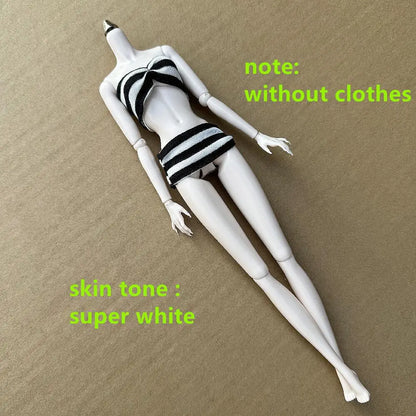 Original LULY Doll Body 2022 Version 8 Skin Tones High Quality Big Boobs 29CM 1/6 Replacement Body For Barbi/FR/IT Doll Heads
