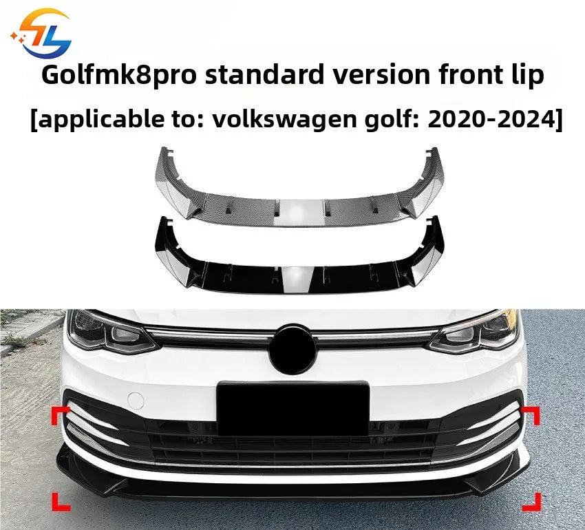 For Volkswagen Golf MK8 2020-2024 Pro Standard Edition Front Lip Spoiler Modification