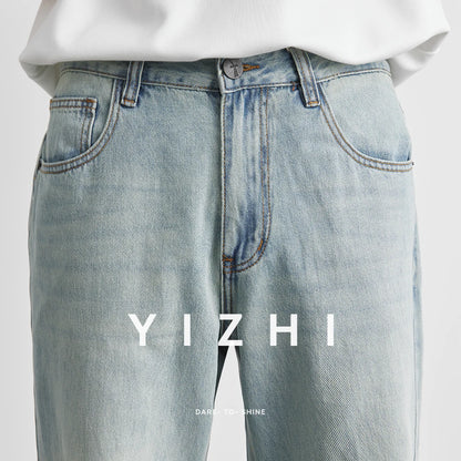 Lyocell Straight Jeans Summer 2025 New Thin Retro Loose Casual Fashion Wide Pants Straight Pants Large Size Jeans 25-36