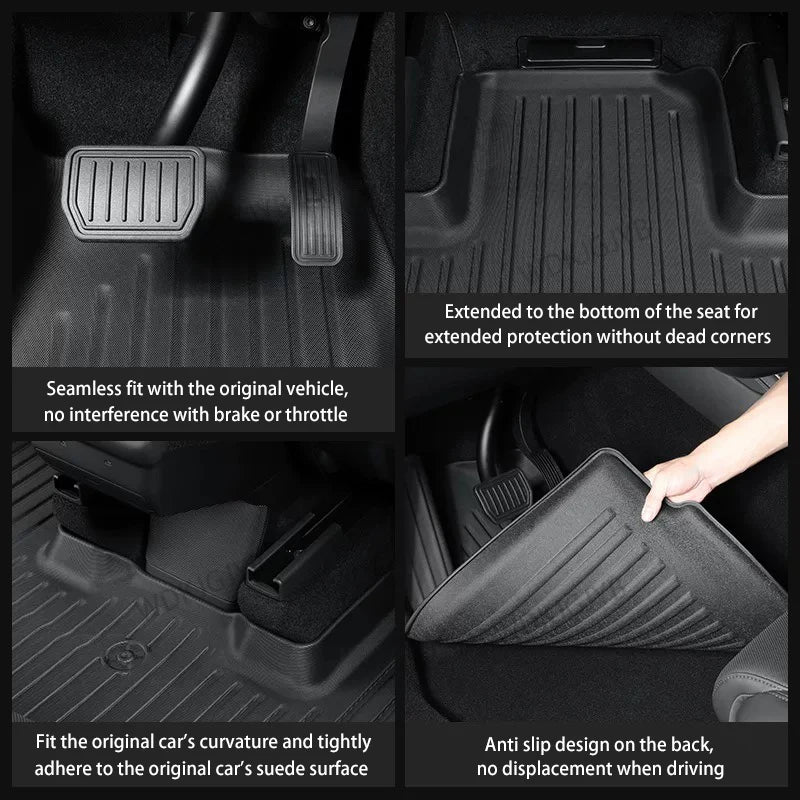 RHD Car Floor Mats For Tesla Model YL Launch2026 Luggage Mat Set Four Seasons Waterproof Anti-slip Trunk Mat Model YL Floor Mats