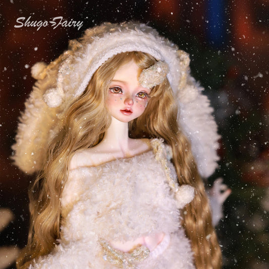 ShugaFairy Liano H Bjd Doll 1/4 Head Bariy Snowy Fluffy Bunny Winter Olaf Style Resin Figure Toys Female Gifts