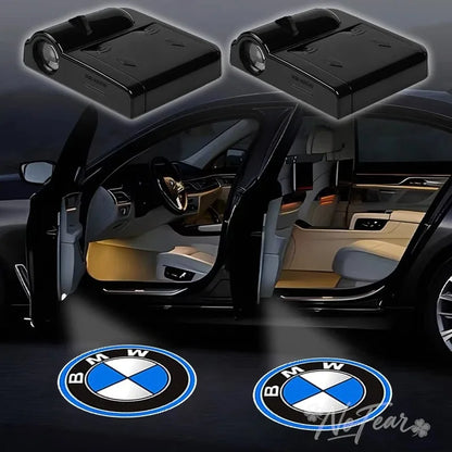 Car Wireless Door Welcome Light Projector Lamp Decor For BMW M 1 2 3 4 5 7 Series X1 X3 X4 X5 X6 X7 F10 F30 E46 E60 stickers
