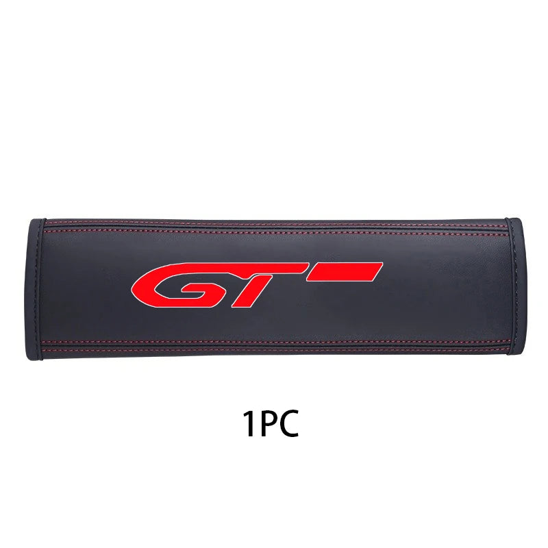 1PCS Car Seat Belt Cover Protector Accessories For Peugeot GT GTline 3008 308 T9 208 508 2008 Rifter 5008 207 206 408 108 4008