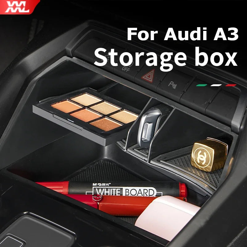 LHD ABS Storage Organizer for Audi A3 S3 8Y 2022 2021 2020 Sedan Hatchback Limousine Sportback Car Interior Accessories