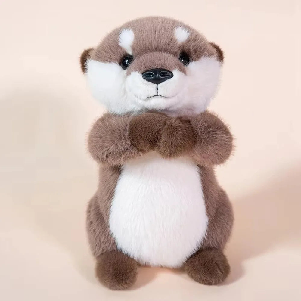 New Cute Cartoon Otter Anime Kawaii Soft Pendant 15/25/35cm Accompany Fluffy Otters Plushies Children's Birthday Gifts
