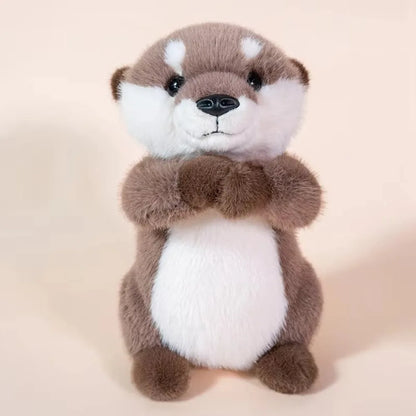 New Cute Cartoon Otter Anime Kawaii Soft Pendant 15/25/35cm Accompany Fluffy Otters Plushies Children's Birthday Gifts