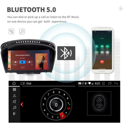 Wireless Apple CarPlay Android 15 Auto Car Multimedia For BMW 5 3 Series E60 E61 E62 E63 E90 E91 E92 E93 CCC CIC Radio GPS 4G