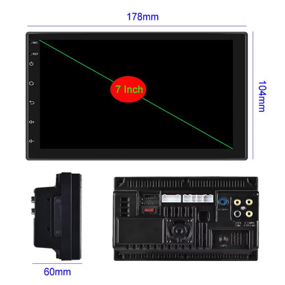 Double 2 Din Car Stereo 7 inch Automotive Multimedia Player Radio Android Auto Carplay Screen Navigation 2Din Wince System