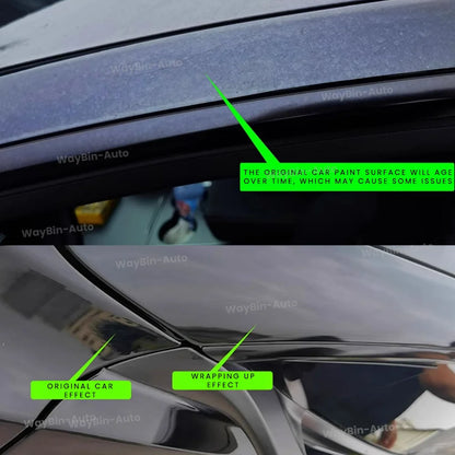 Hidden Roof Vinyl Wrap For Tesla Model 3 Highland 2024 Strip Film Trim Cover Black Y Juniper Floating Roof Sticker Accessories