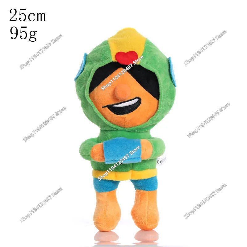 Animation Boys Girls PRIMO Brawler Toy Figures Plushies Leon Spike Shelly Figure Kids Game Toy Figures Birthday Gift
