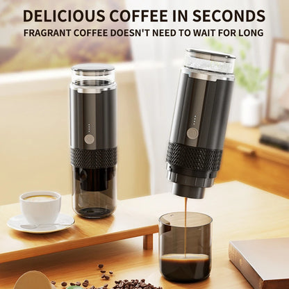 Portable Coffee Machine Coffee Maker Electric Capsule Ground  Brewer Fit For  Powder and Coffee Capsul Suitable
