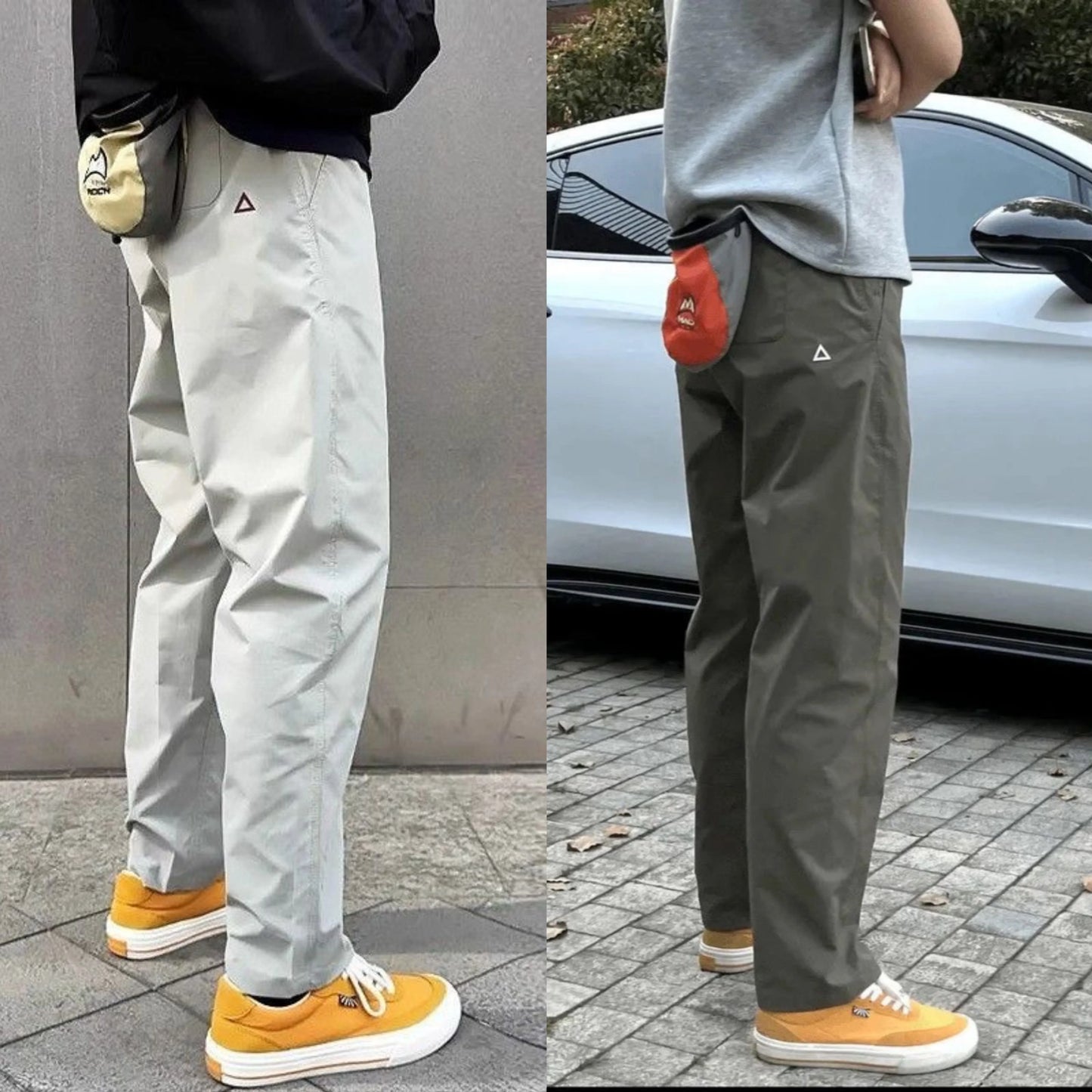 Quick Dry Straight Leg Thin Work Trousers for Men Summer Outdoor Hiking Mountain Climbing Windproof Pants Casual Fashion