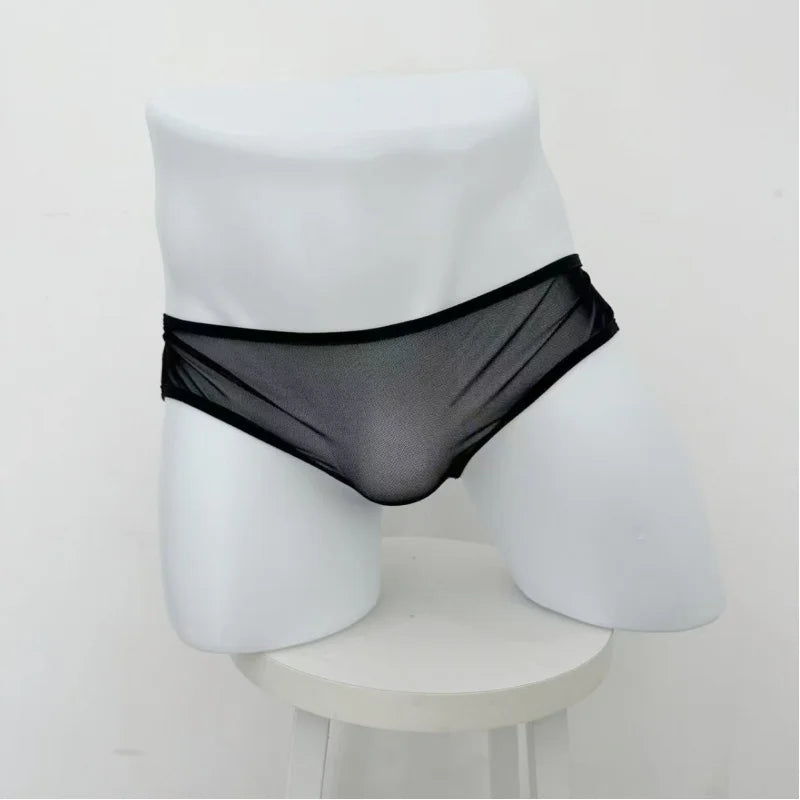 Men's sexy gold chain underwear, low-rise men's sexy thong