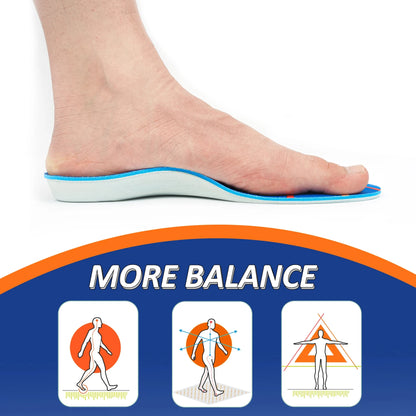 Orthotic Flat Feet Arch Support Insert Plantar Fasciitis Gel Running Insoles Men Women Comfort Standing All Day Foot Pain Relief
