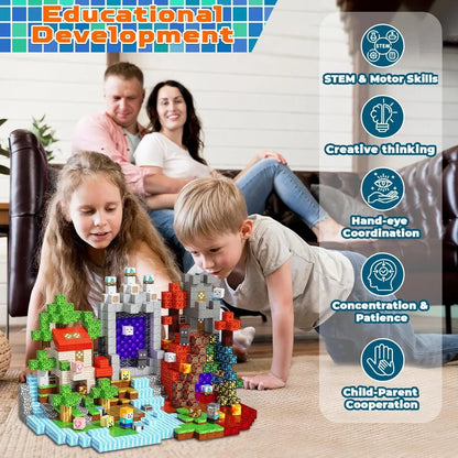 Magnetic Building Blocks Mine World Magnetic Forest House Lava Brick Cube Toys Set STEM Sensory 2026 Gift for 3+ Boy Girl Kid