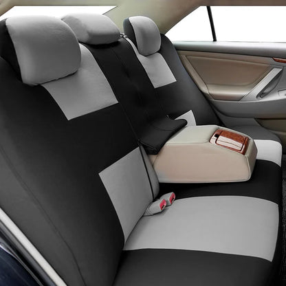 Universal Size Car Seat Covers Set With Steering Wheel Covers 2 Shoulder Protection Rear Seat Can Split Car Accessories Interior