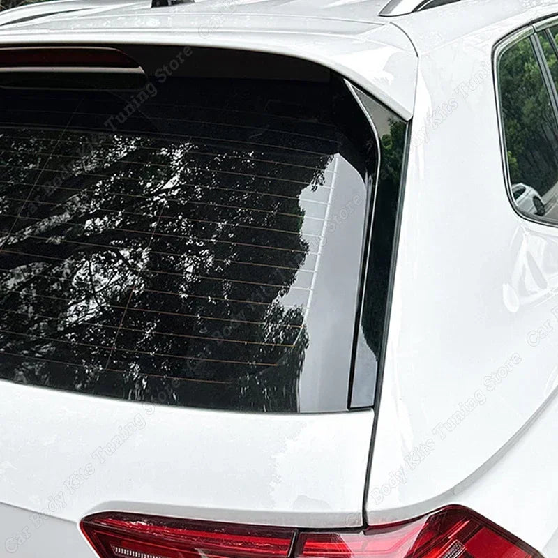 Gloss Black Car Rear Wing For VW Tiguan MK2 Rline \ Standard 2017-2021 Side Spoiler Canard Wing Tuning Accessories ABS Plastic
