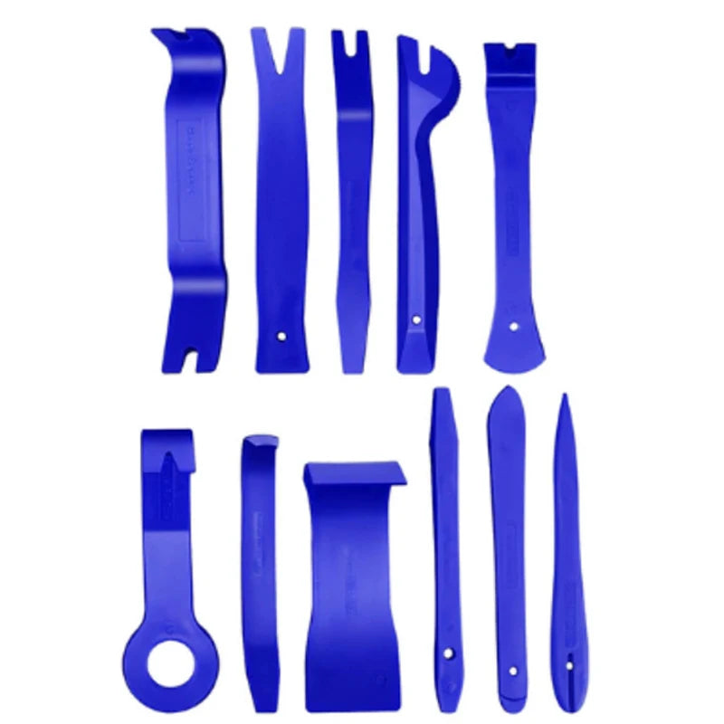 Car Door Trim Removal Pry Tool Kit Auto Dashboard Audio Removal Hook Kit Mixed Size Fastener Clips Disassembly Repair Tools Set