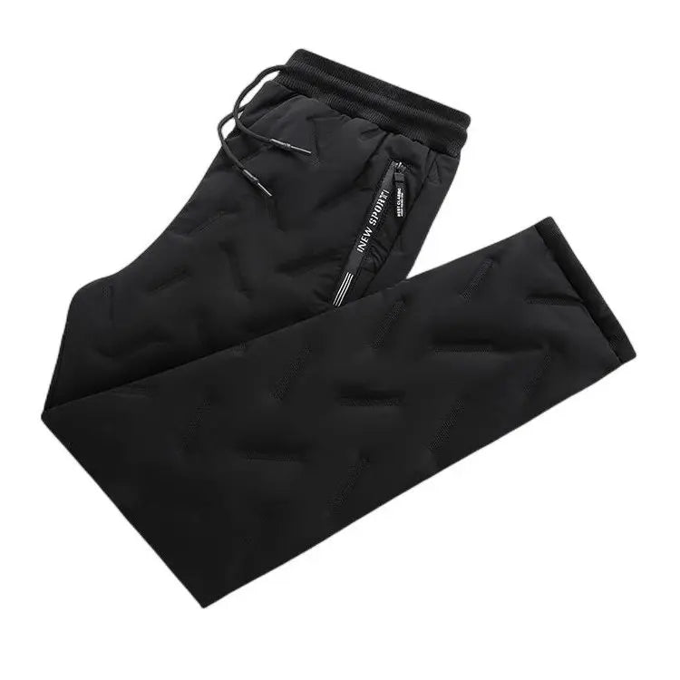 Lamb Velvet Lined Cotton Pants Men's Autumn Winter New Loose Large Size Northeast Cold Proof Warm Trousers