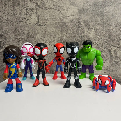 Spidey And His Amazing Friends Action Figures Anime Spiderman Legends Figurine Set For Kids Birthday Holiday Gift