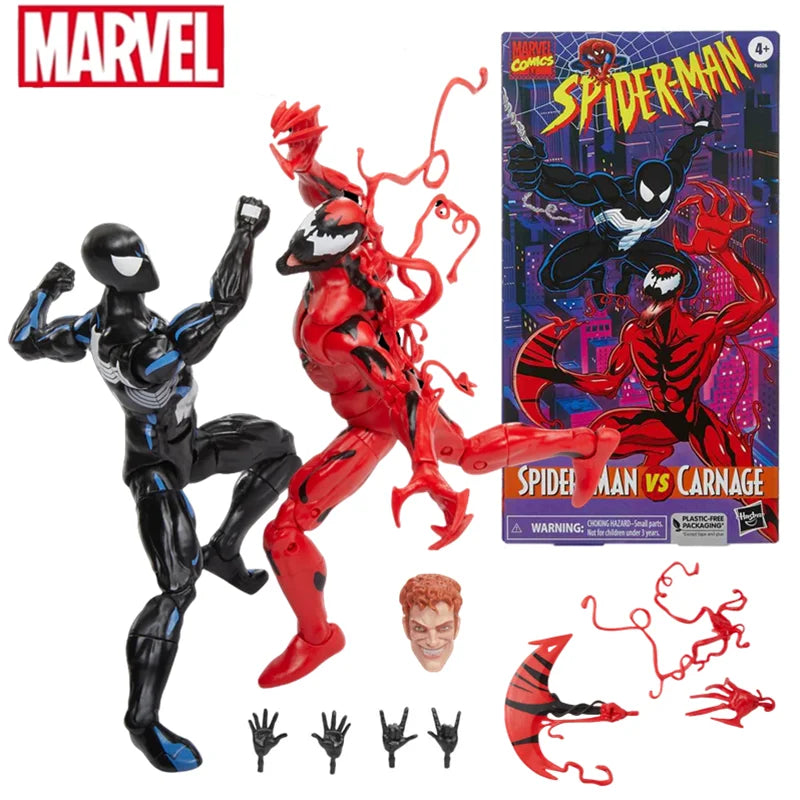 Marveles Studios Legends Spider Man Vs Carnage Action Figure Model Toys Deadpool Avengers Venom Collection Doll Kids Toy Gift