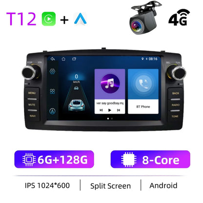 Car Radio Android For Toyota Corolla E120 2003-2006 BYD F3 Carplay Multimedia 7'' Player 2Din Autoaudio Head Unit Navigation GPS
