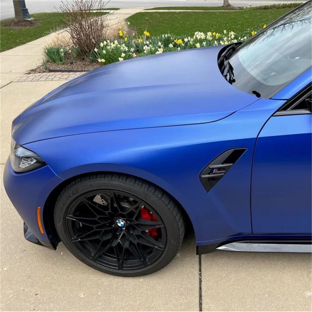 Multiple Colors Ice Metallic Matte Chrome Vinyl Car Wrap Film with Air Release Satin Car Stickers Foil