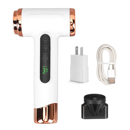 Travel Hair Dryer Cordless Rechargeable 15600mAh 200W  Hair Dryer Portable Travel Lightweight Hot Cold Blow for Dormitory Travel