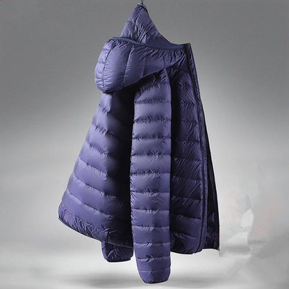 Lightweight Padded Jacket Men's Short Collar Hooded down Cotton Coat Youth Fashion Casual Cleanfit Zipper Closure  Color