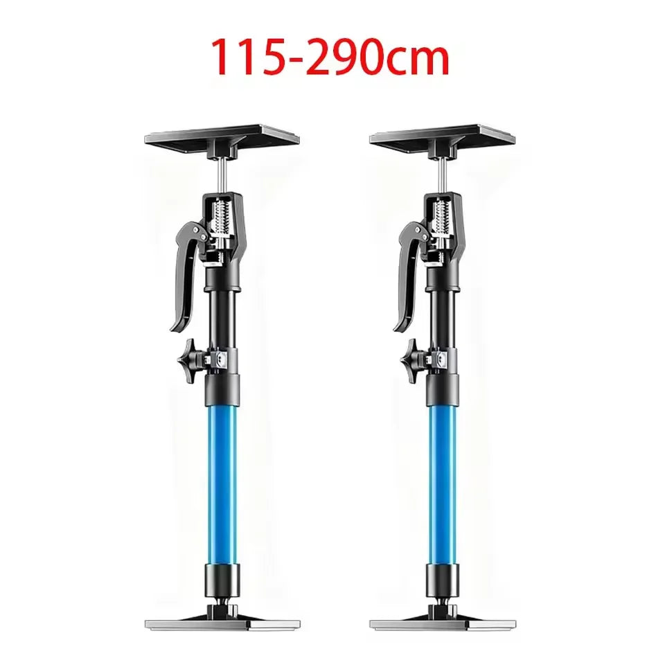 New 2Pcs Labor-Saving Telescopic Steel Support Rod Cabinet Jack Drywall Construction Tool Extensible Non-slip Hand Lifting Jack