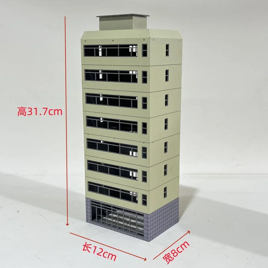 HO Scale 1/87 City Sand Table Train Scene Plastic Assembly Building Model Diy  Toy