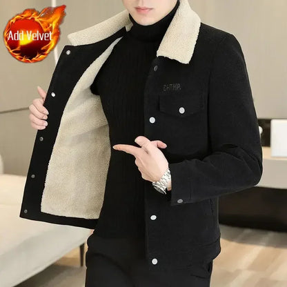 Warm Winter Coat for Men Solid Color High Quality Jacket Man Stylish Cheap Sale Work Korean Reviews Many Harajuku Deals New In