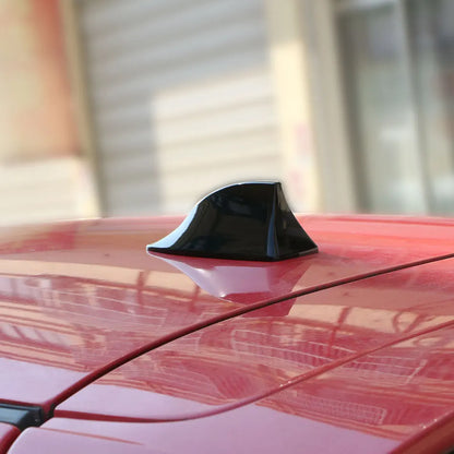 1pc Car decoration shark fin antenna for signal and radio reception, roof wing antenna modification without drilling