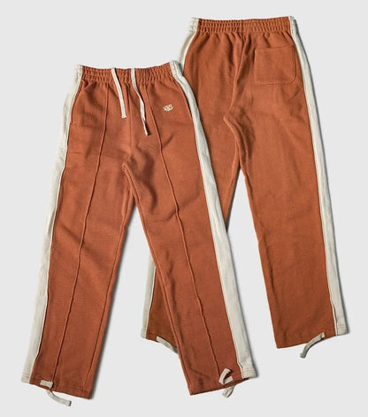 Non Stock 80s Old School Style Two-Tone Sweatpants Mens Cotton Jogging Trousers Streetwear Tracksuits