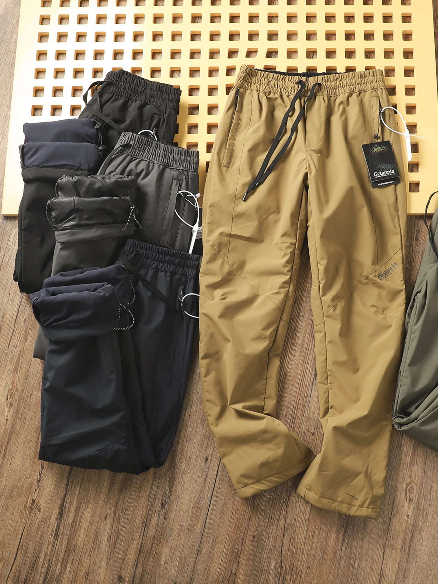 Nordic Men's Winter Ski Pants Fleece Lined Hiking Outdoor Windproof Waterproof Snowproof Cotton Trousers Youthful Energy Style