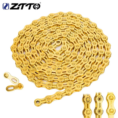 ZTTO Bicycle 116 Links 8Speed 9Speed 10Speed Chain MTB Road Bike Chains Power Lock High Quality Current Cycling Accessories