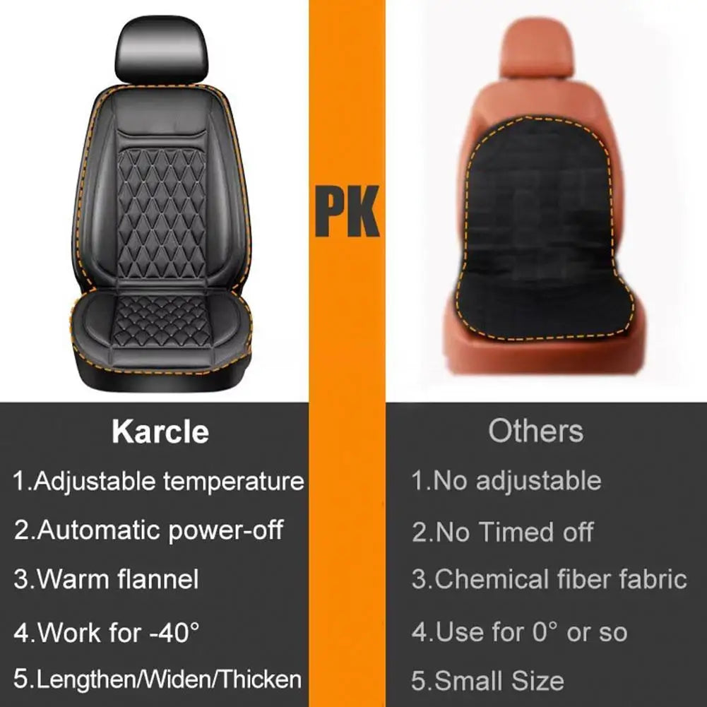 12-24v Heated Car Seat Cover 30' Fast Car Seat Heater Cloth/Flannel Heated Car Seat Protector 25W Seat Heating Cover Car Seat