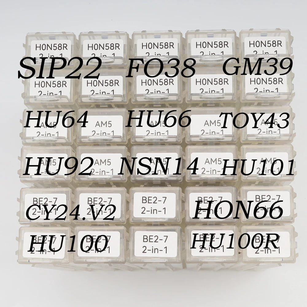LISHI 2 in 1 CY24.V2 GM39 HON66 HU64 HU66 HU92 HU100 HU100R HU101 NSN14 SIP22 FO38 TOY43 locksmith tool