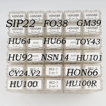 LISHI 2 in 1 CY24.V2 GM39 HON66 HU64 HU66 HU92 HU100 HU100R HU101 NSN14 SIP22 FO38 TOY43 locksmith tool