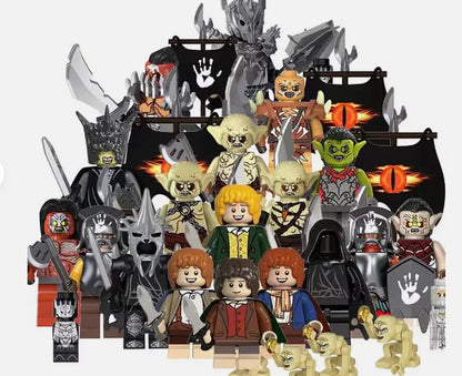 Mini Lord Rings Action Figures Building Block Ringwraiths Orcs Legion Elf King Princ Knight Dwarf Wizard Movie Characters Bricks
