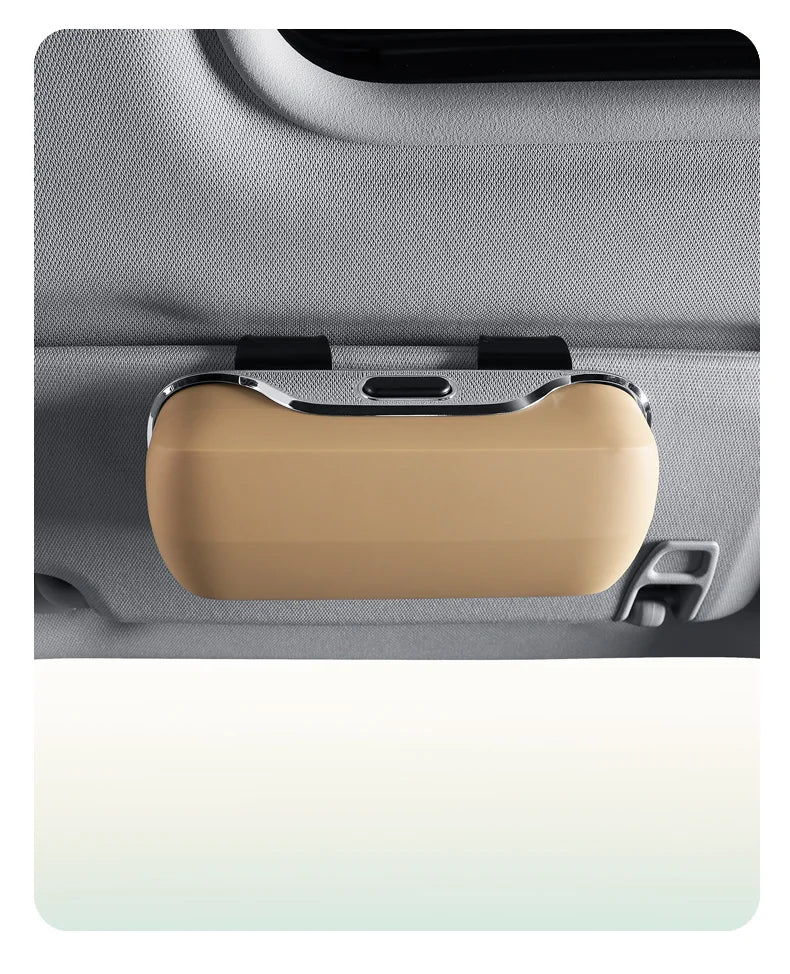 Car Emblem Sun Visor Glasses Case Sunglasses Storage Gift Box For Mercedes Benz AMG GLC W203 W206 W220 W205 W211 W212 W201 W210