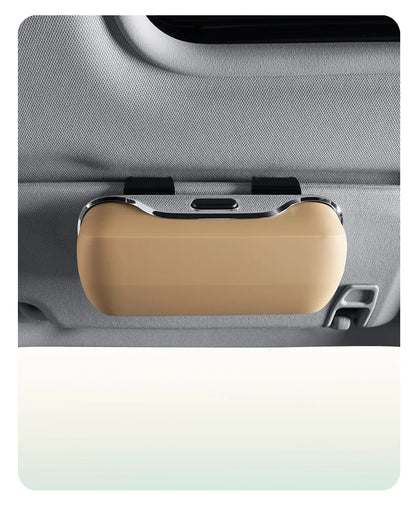 Car Emblem Sun Visor Glasses Case Sunglasses Storage Gift Box For Mercedes Benz AMG GLC W203 W206 W220 W205 W211 W212 W201 W210