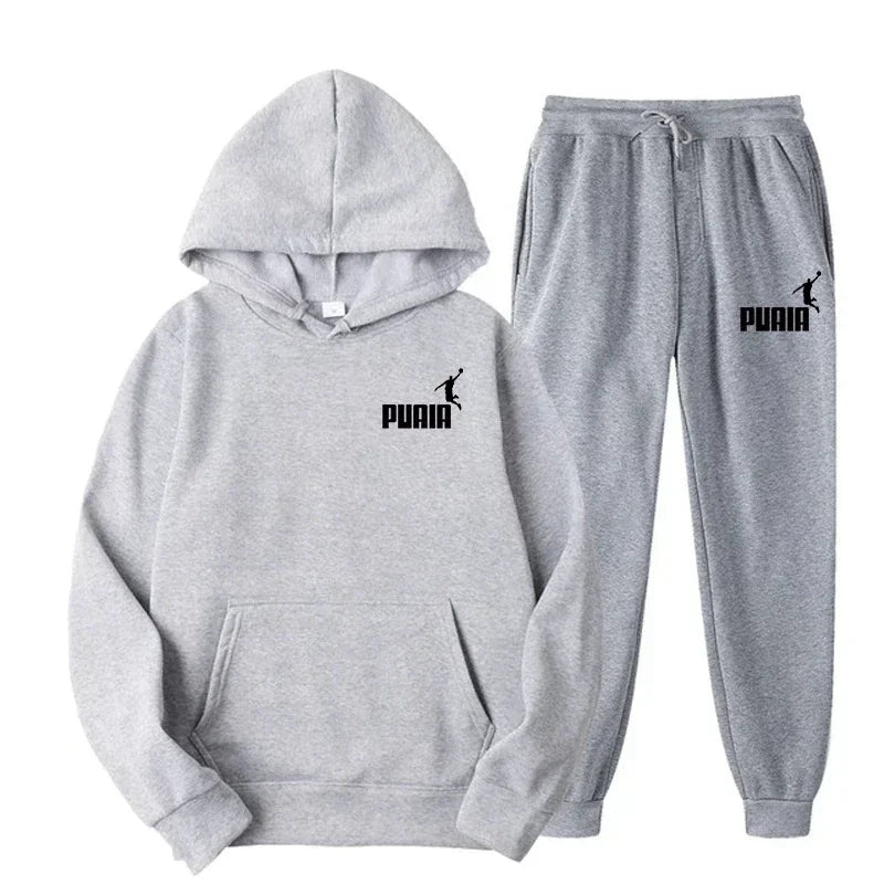 2025New Men's and Women's Hoodie Jacket Fashion Street Casual Set Autumn/Winter Brushed Sweatwear+Pants 2025 Multi Color Set