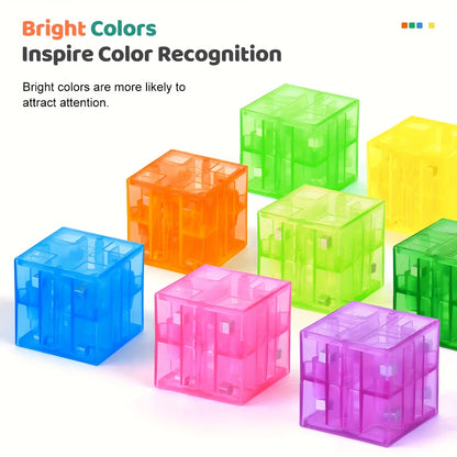 Transparent Magnetic Building Blocks Toy Colorful Magnetic Cubes Construction Preschool STEM Educational Sensory Kids Toys Gift