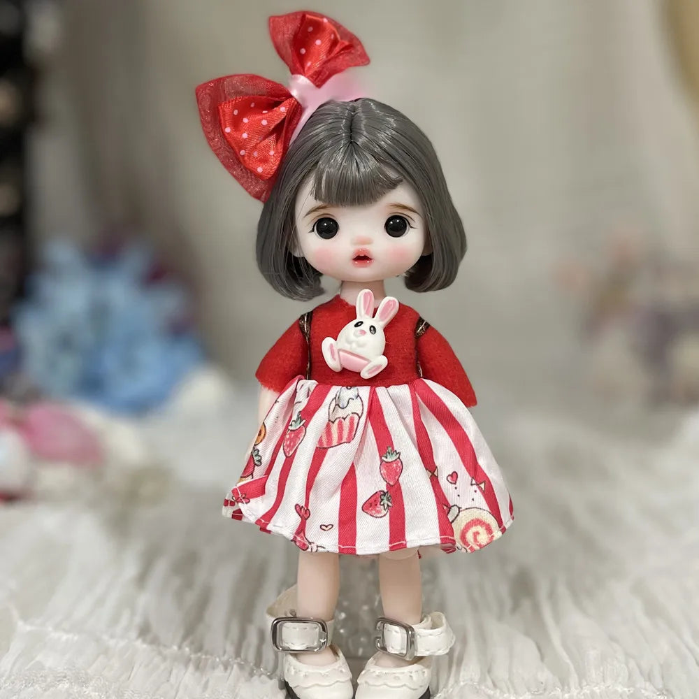 Original Bjd Diy Dress Up Doll 1/8 Joint Mobility Fashion Princess Doll 3d True Eye Girl.S Birthday Full Set Accessories Gift